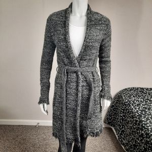 Frayed Wrap Cardigan